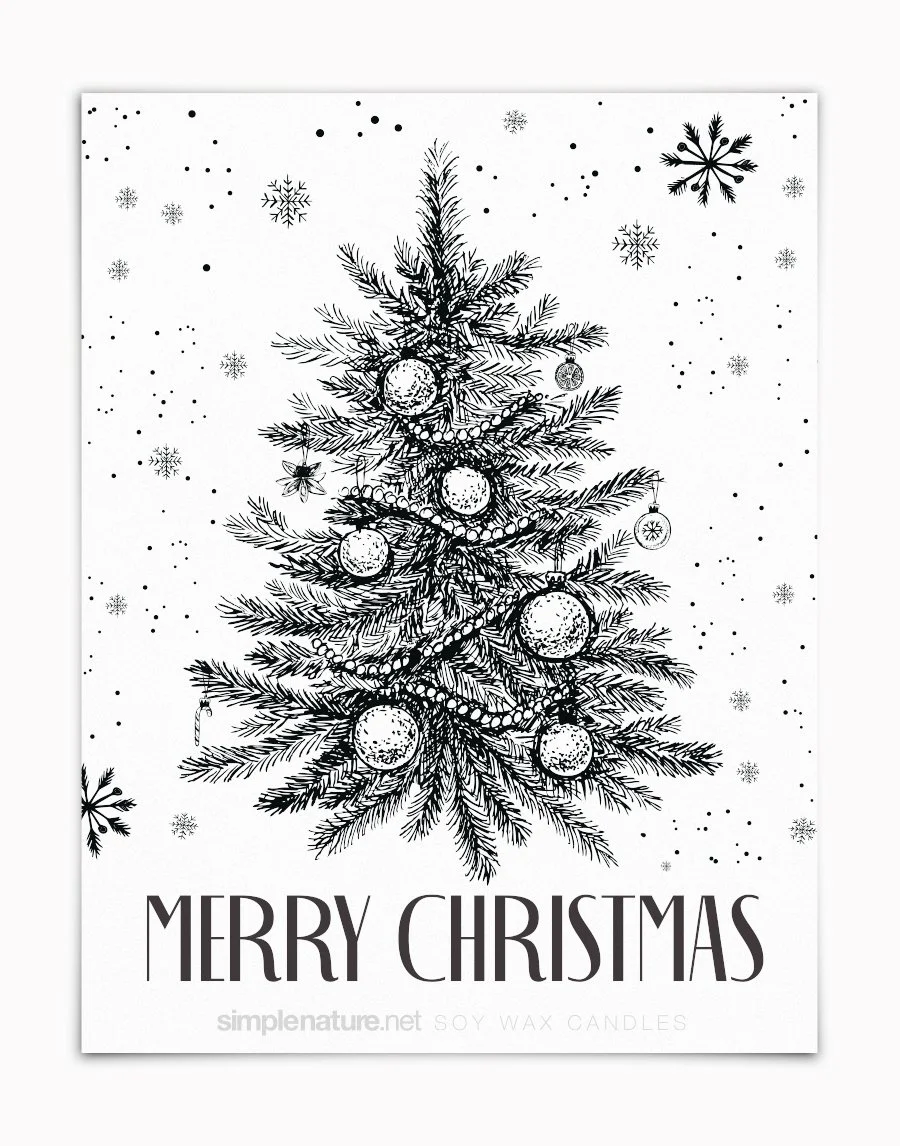 merry christmas — simple nature candles
